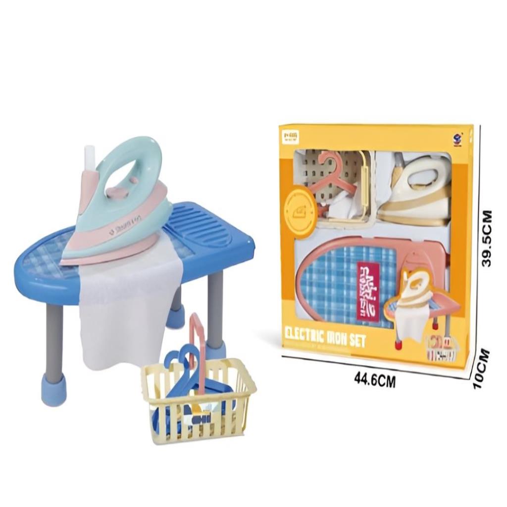 Kids Electric Iron Play Set with Ironing Board